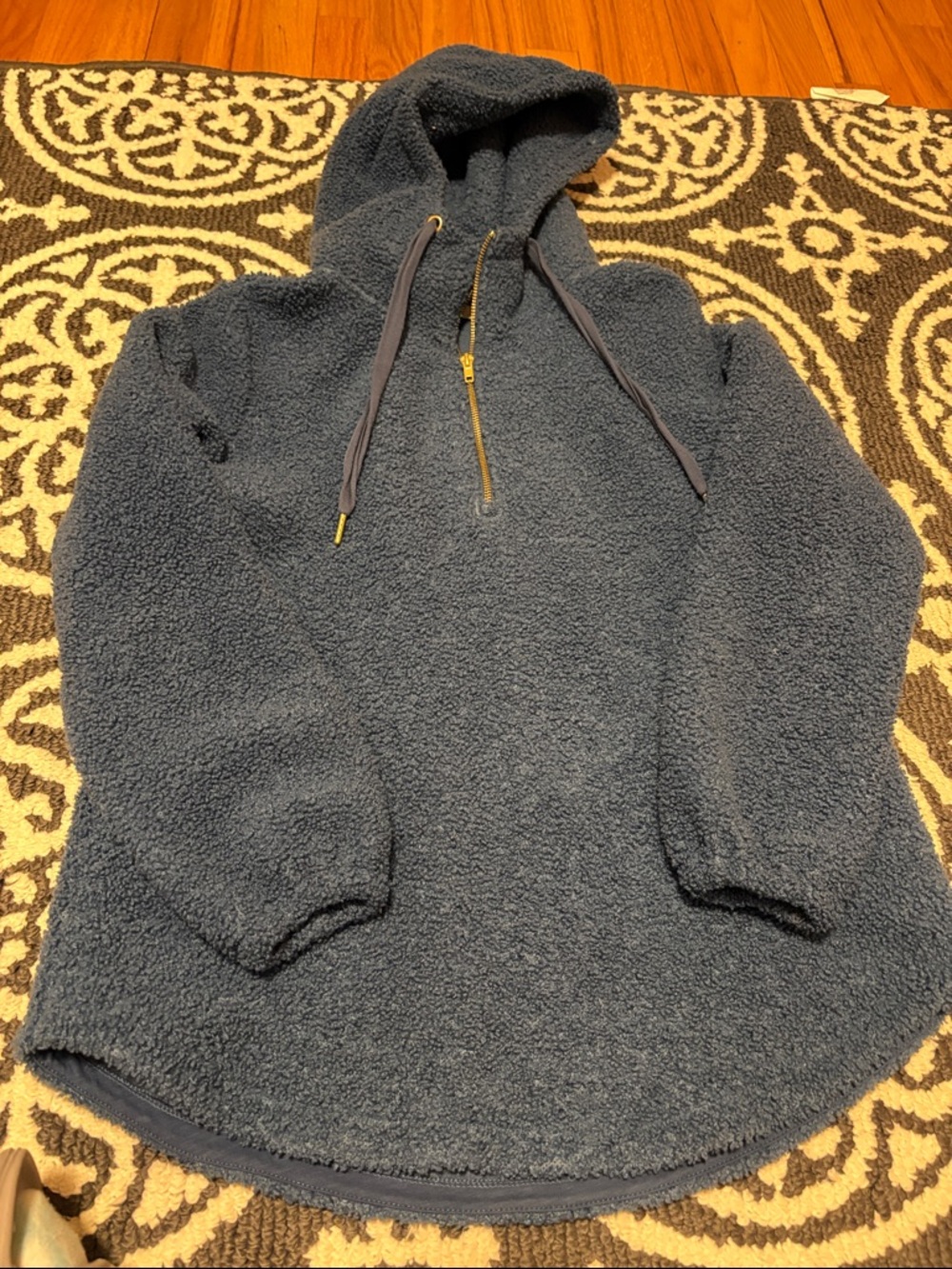 LOFT Women’s Navy Sherpa Zip Hoodie